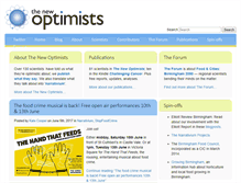 Tablet Screenshot of newoptimists.com